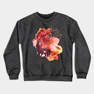 Live Joyfully Watercolour Horse Crewneck Sweatshirt